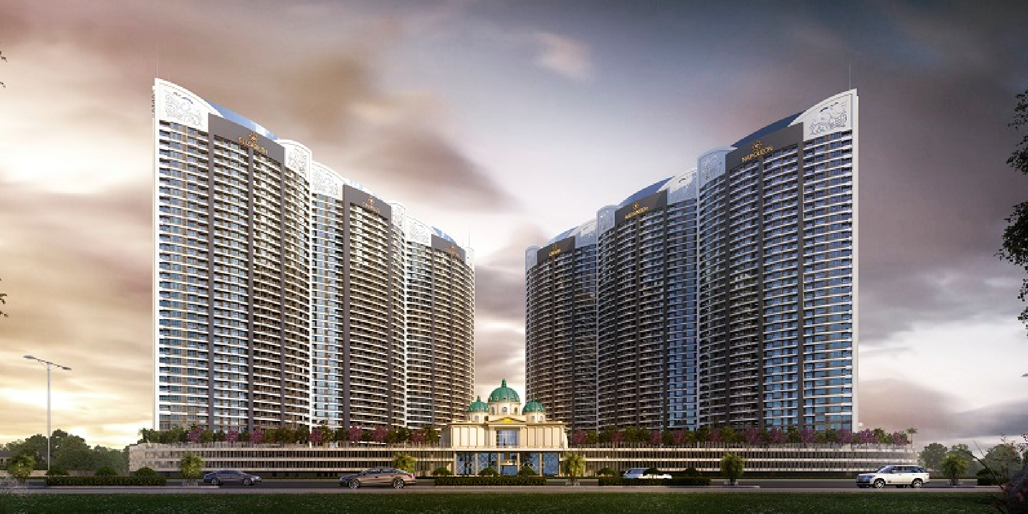 Sai World Empire Kharghar residential building elevation view